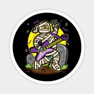 Halloween Mummy Rockstar Magnet